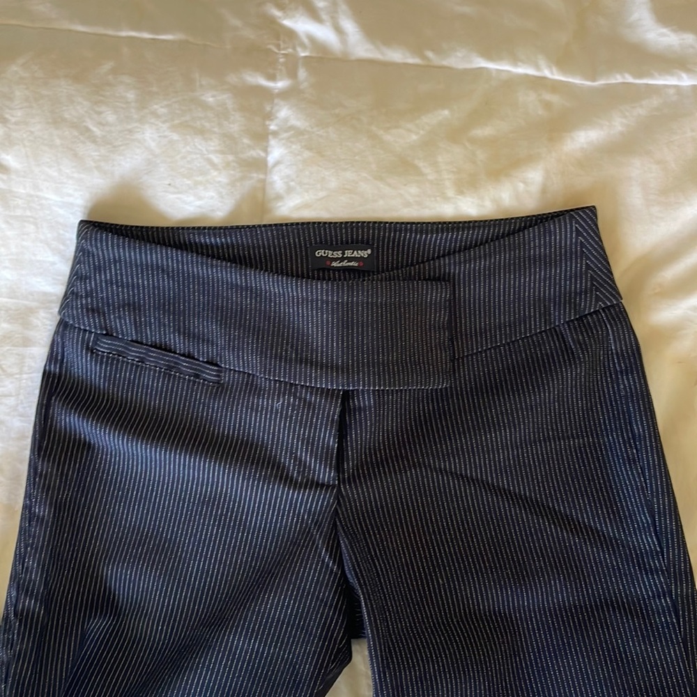 Pinstripe flare pants